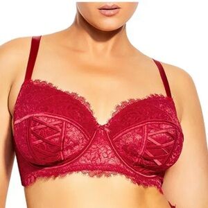 FOX & ROYAL | Women's Plus Size Irina Underwire Demi Bra Size 46DD New